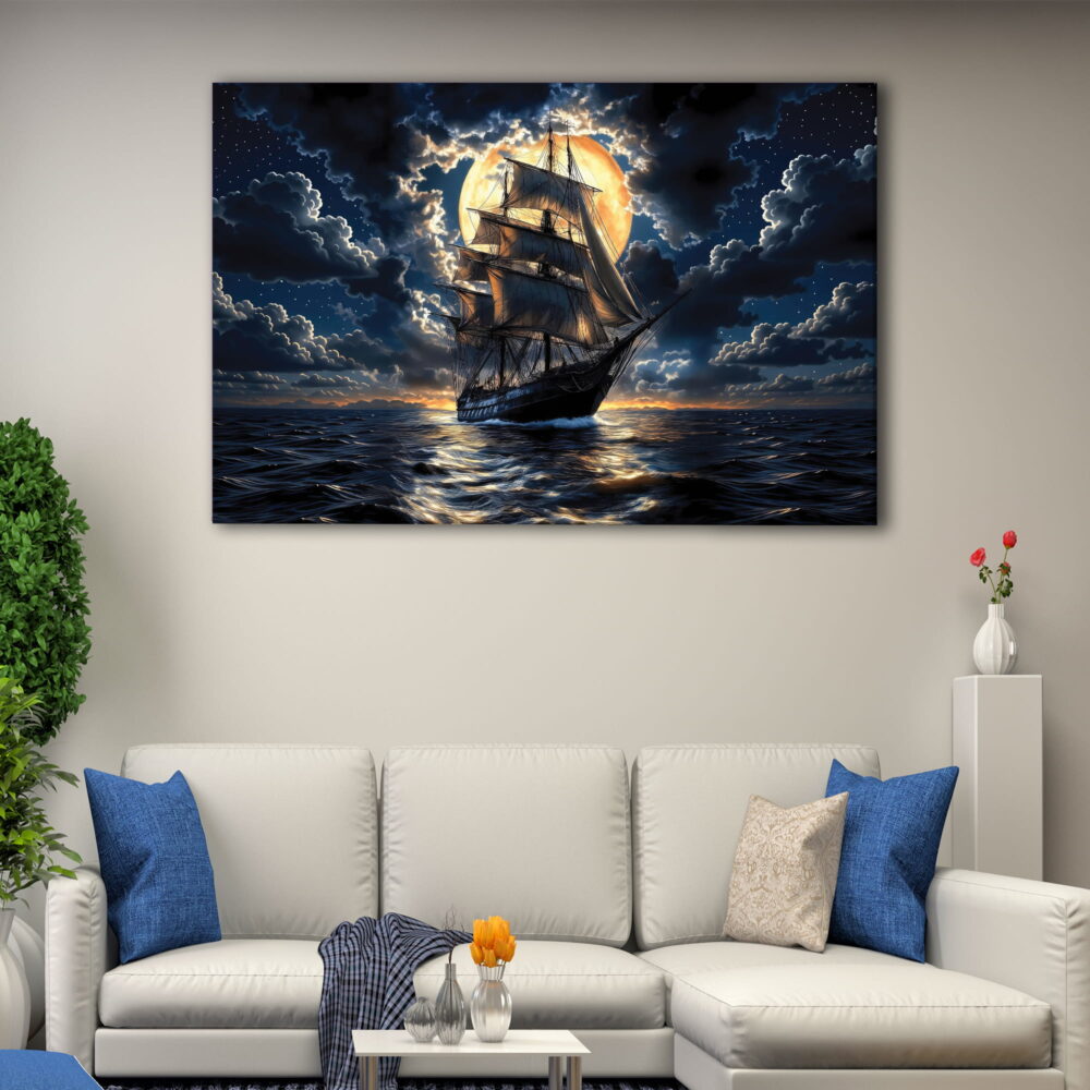 1 panel great ship canvas art
