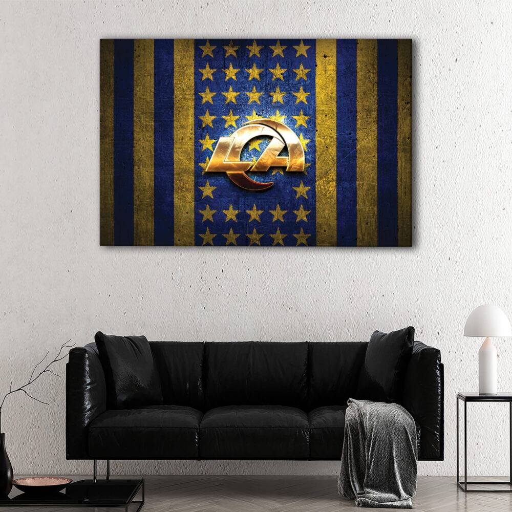1 panel los angeles rams logo canvas art