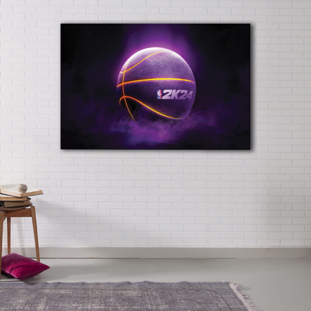 1 panneau nba 2k24 baller canvas art