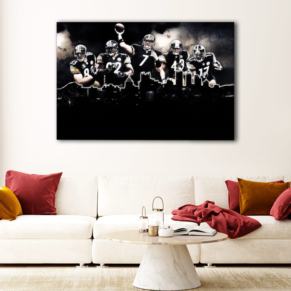 1 panel pittsburgh steelers canvas art