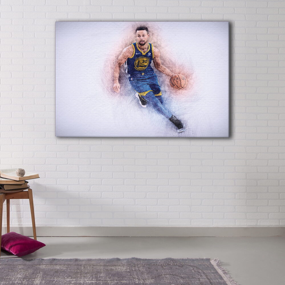 1 panel stephen curry canvas art