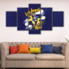 5 panels los angeles rams canvas art