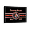 cincinnati bengals framed canvas black frame