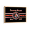 cincinnati bengals framed canvas natural beige