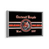 cincinnati bengals framed canvas white frame