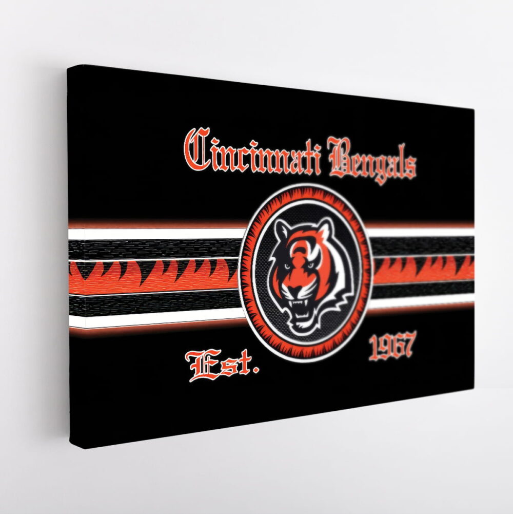 cincinnati bengals stretched canvas