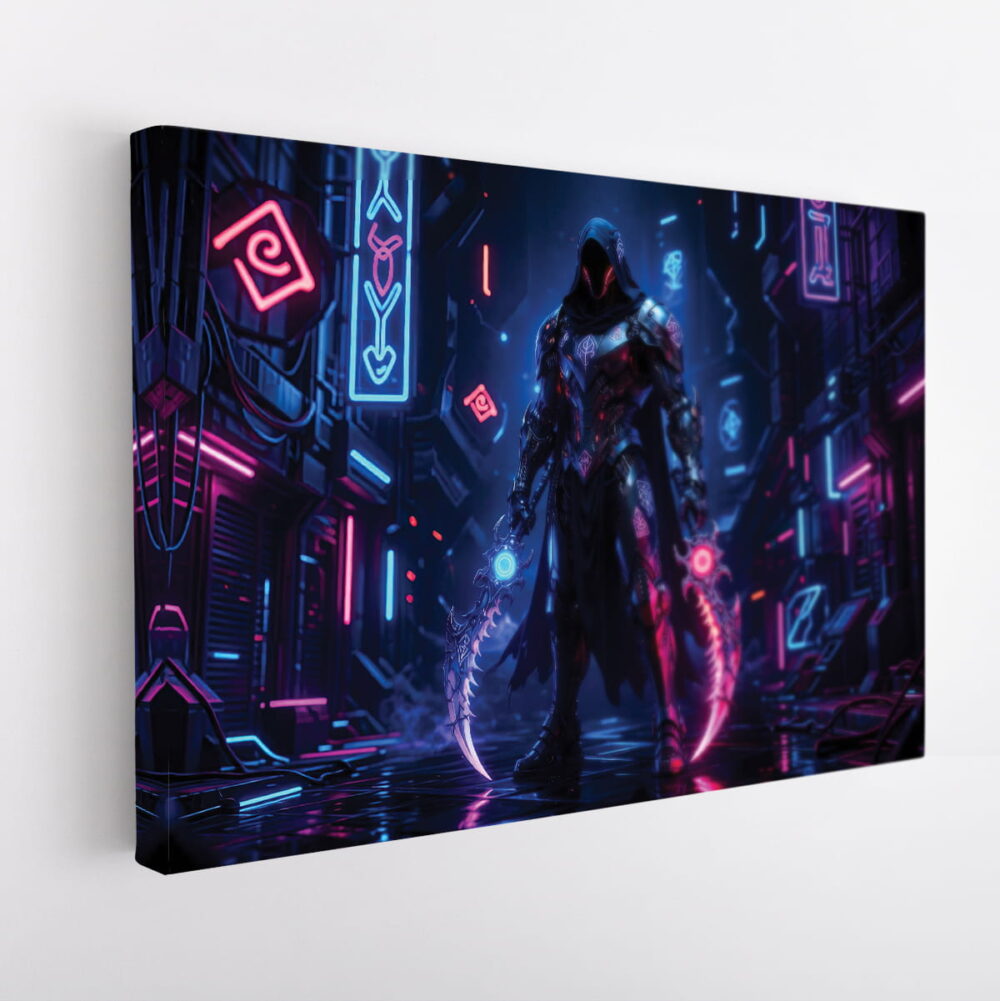 cyber warrior toile tendue