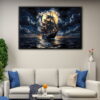 great ship floating frame canvas