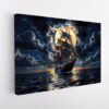 great ship stretched canvas