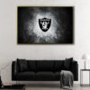 las vegas raiders floating frame canvas