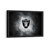 las vegas raiders framed canvas black frame