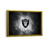 las vegas raiders framed canvas gold frame