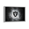 las vegas raiders framed canvas white frame