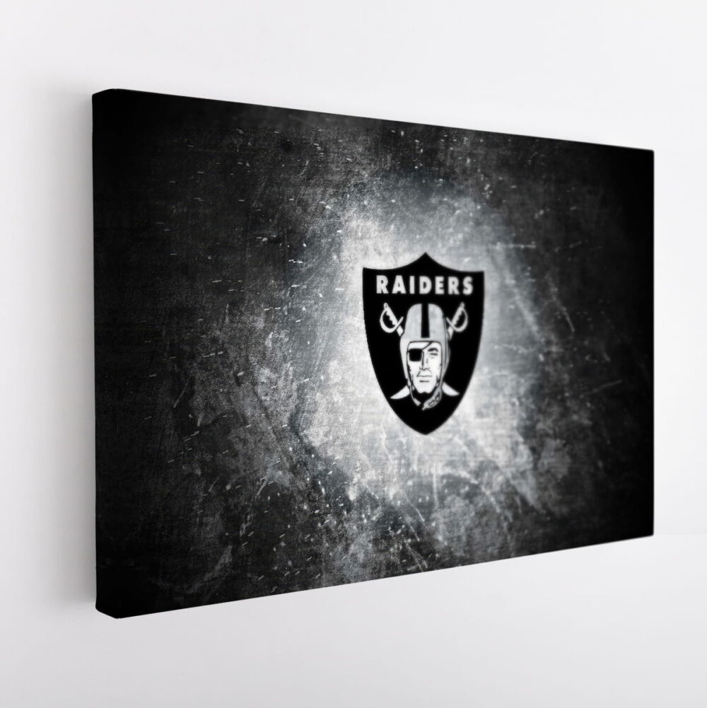 las vegas raiders stretched canvas