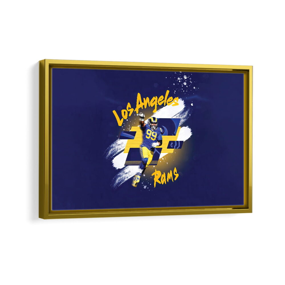 los angeles rams framed canvas gold frame