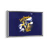los angeles rams framed canvas white frame