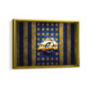los angeles rams logo framed canvas gold frame