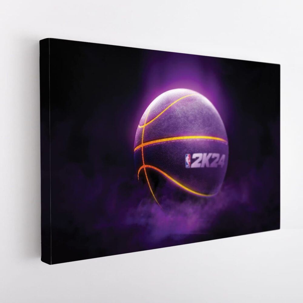 nba 2k24 baller stretched canvas
