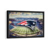 new england patriots stadium framed canvas black frame