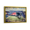 new england patriots stadium framed canvas gold frame