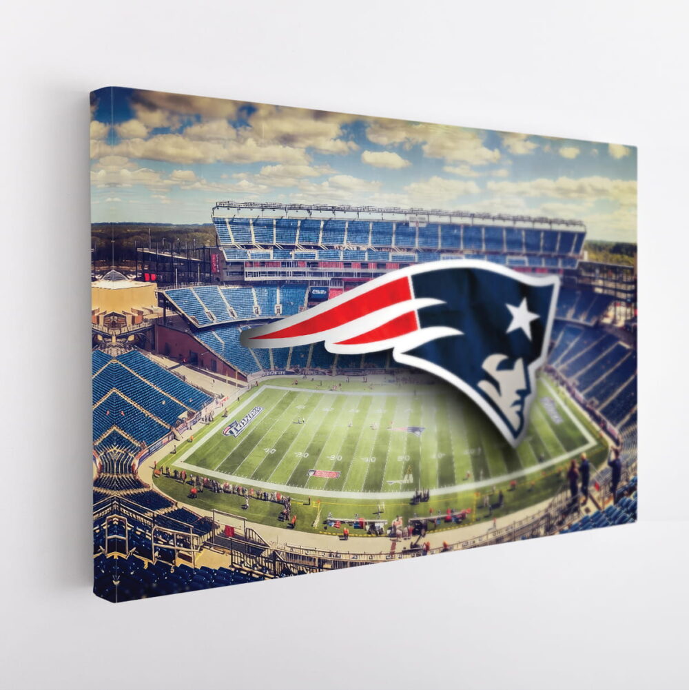 new england patriots stadium stretched canvas