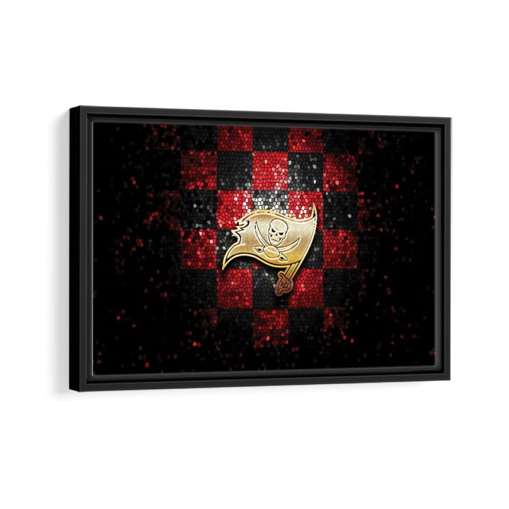 tampa bay buccaneers framed canvas black frame