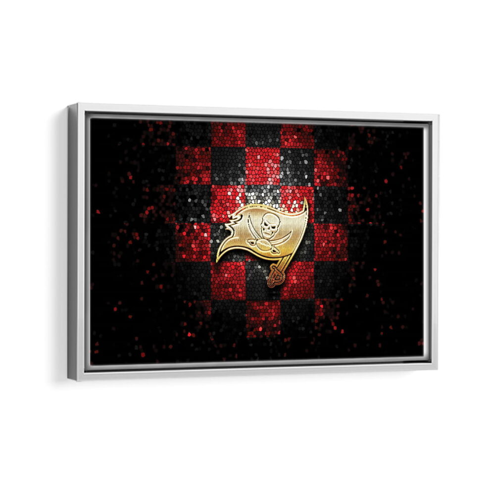 tampa bay buccaneers framed canvas white frame