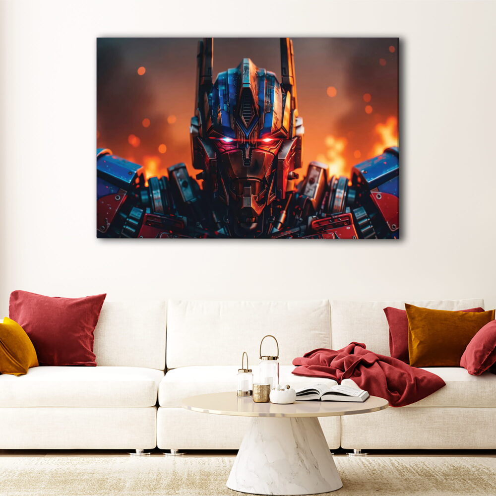1 panel optimus prime fury canvas art