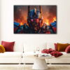 1 panel optimus prime fury canvas art