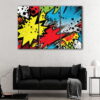 3 panels comics illustration canvas art