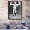 arnold schwarzenegger workout floating frame canvas