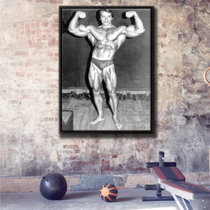 arnold schwarzenegger workout floating frame canvas