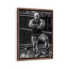 branch warren framed canvas walnut brown