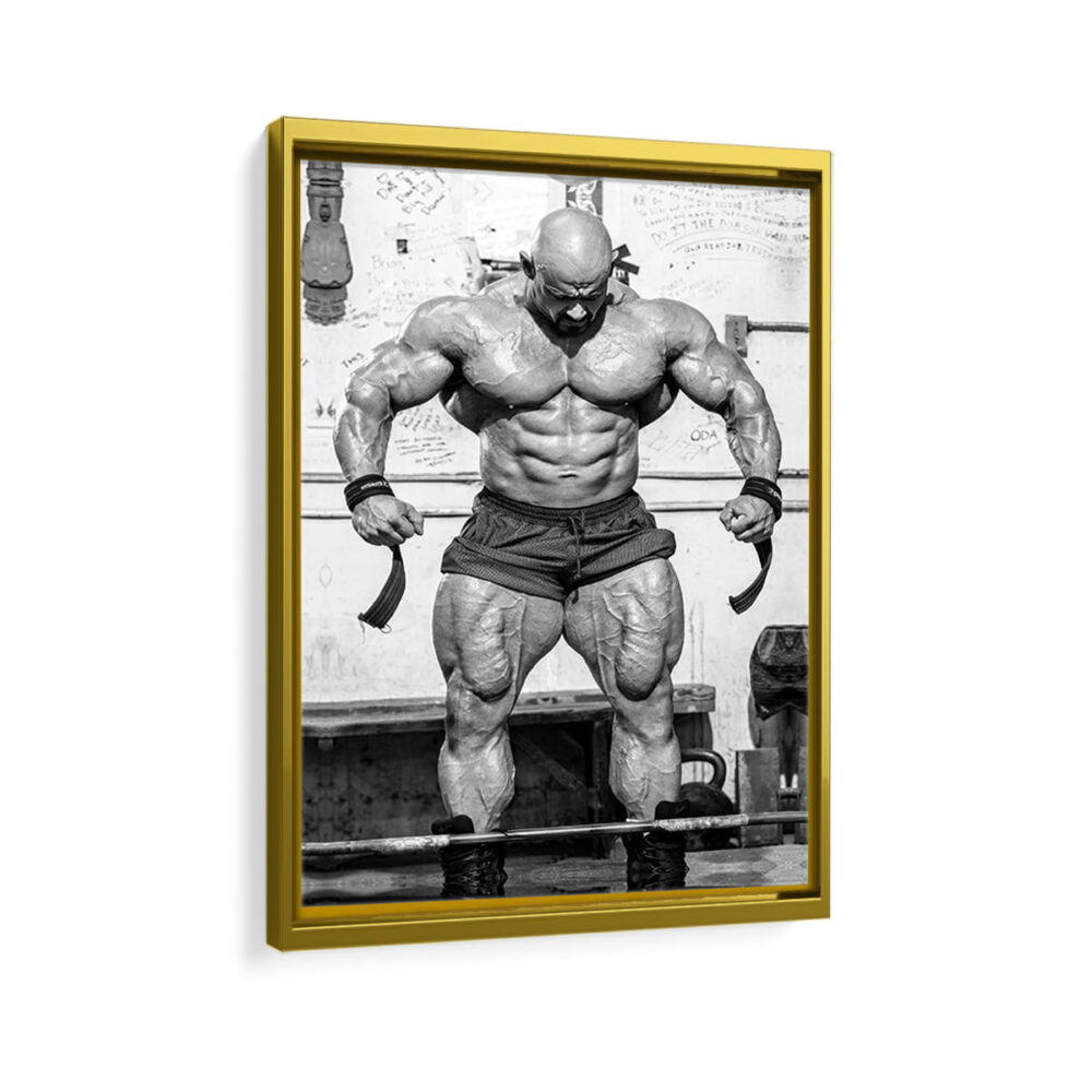 branch warren workout framed canvas gold frame