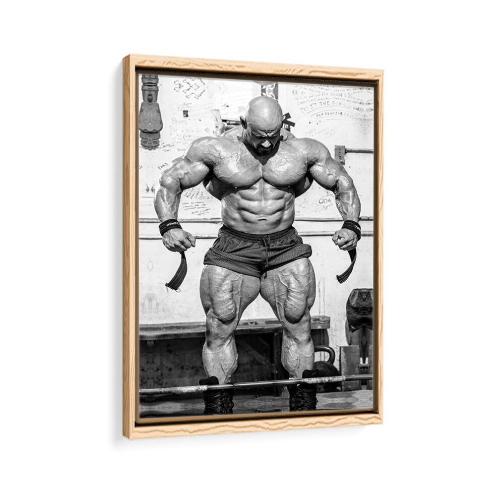 branch warren workout framed canvas natural beige