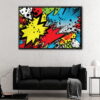 comics illustration floating frame canvas