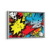 comics illustration framed canvas white frame