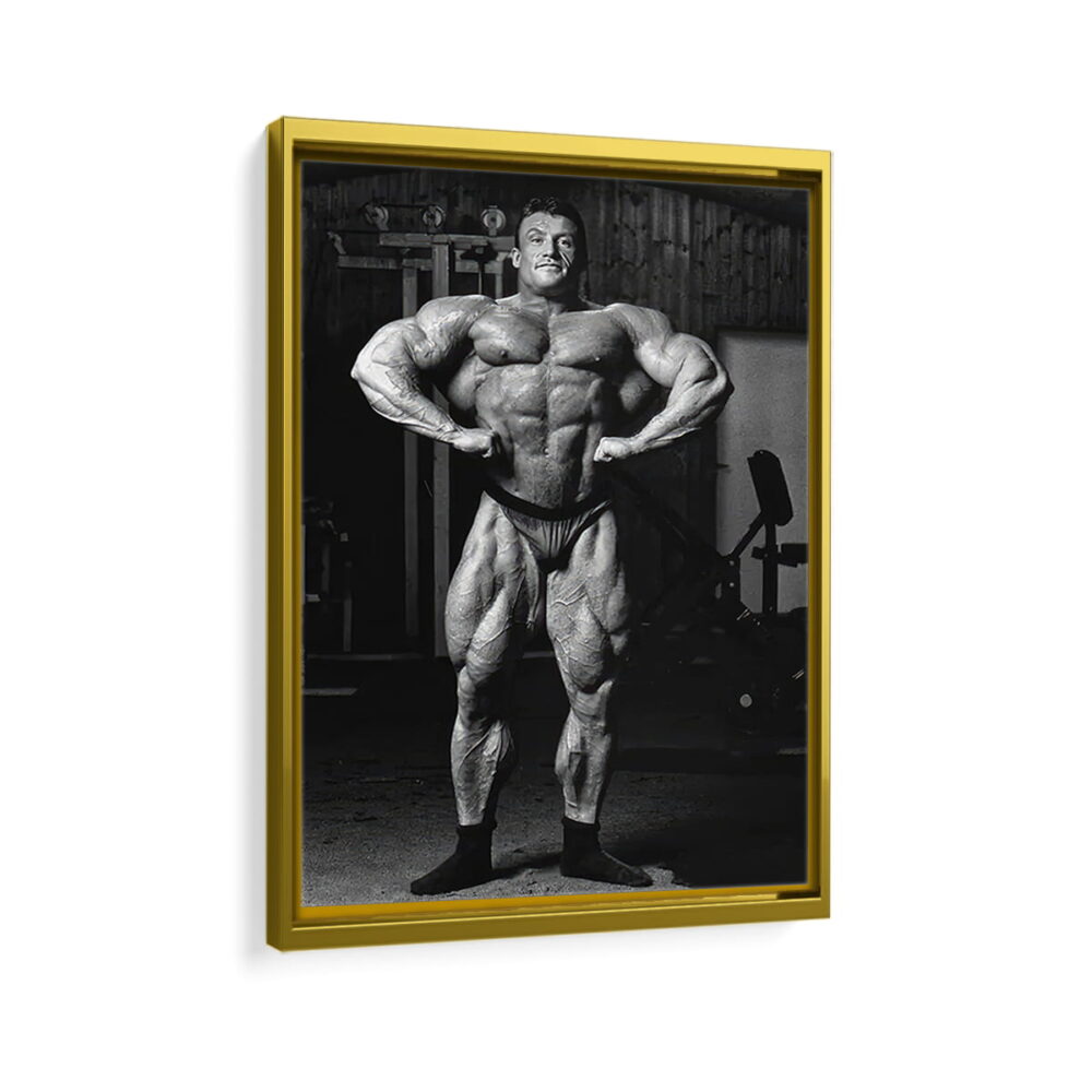 dorian yates framed canvas gold frame