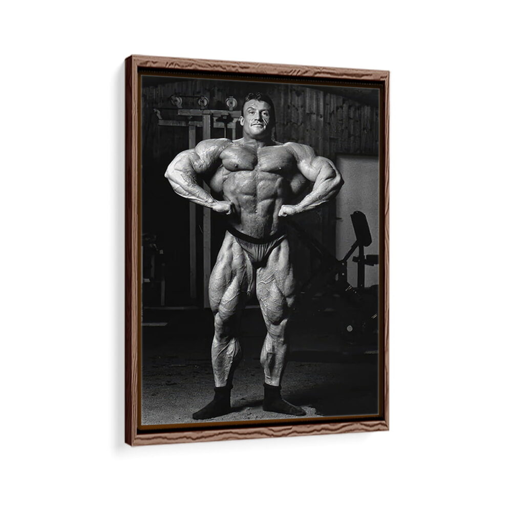 dorian yates framed canvas walnut brown