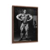 dorian yates framed canvas walnut brown