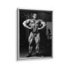 dorian yates framed canvas white frame