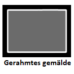 Gerahmtes gemälde