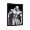 ronnie coleman framed canvas black frame