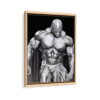 ronnie coleman framed canvas natural beige