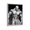 ronnie coleman framed canvas white frame
