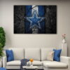 1 panel dallas cowboys logo canvas art