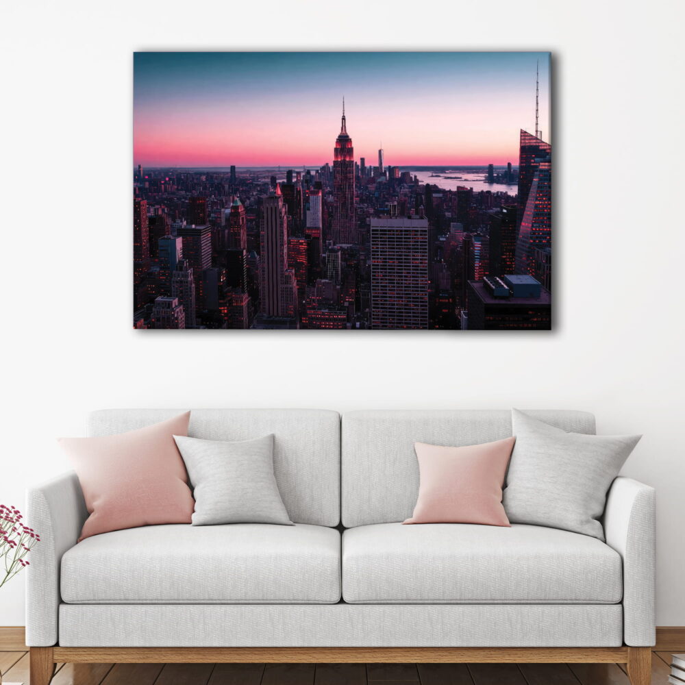 1 panel empire state tower canvas art