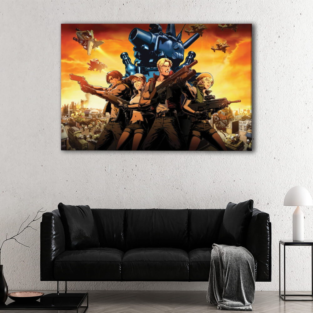 1 panel metal slug canvas art