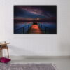 1 panel milky way pier canvas art