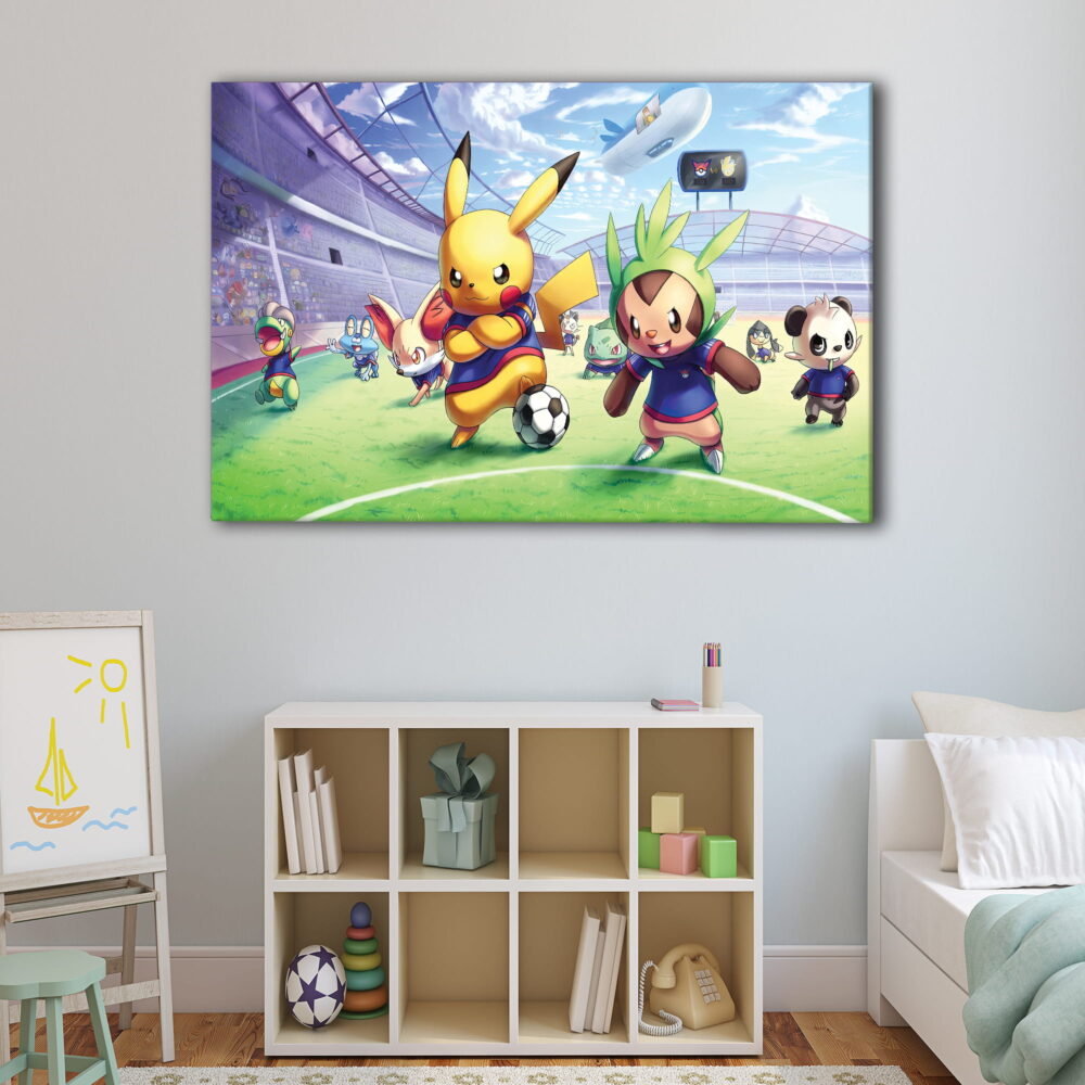 1 panel pokemon team canvas art